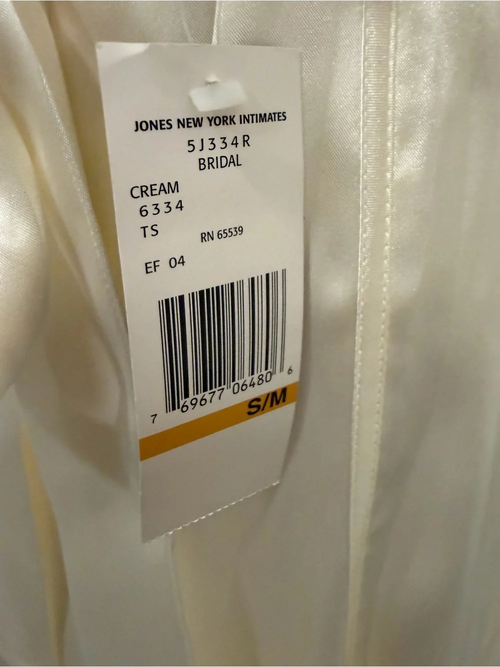 Jones New York Ivory Lace-Trim Satin Bridal Nightgown & Robe Set